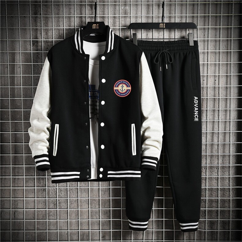 2025春季新款潮男棒球服大码运动班服套装XZ102A-4-Q8687-P95,男装休闲套装,星座211-2