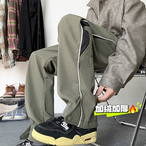 冬装加绒加厚 登山冲锋裤男休闲裤加绒M-5XL P55 常规P50 控78图片