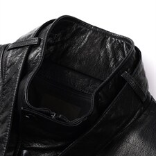 DLSN-G22077新款羽绒皮衣男头层牛皮夹克立领商务男装P1250，男装皮衣，电商B360