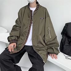 秋季新款休闲外套男士潮流宽松美式棒球服HY833P65，男装夹克，星座1116-2