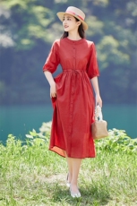 2026年夏季大摆型逛街沙滩约会城市通勤年会旅游街拍，女装连衣裙，江南依恋