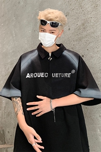 polo衫短袖t恤男 夏季宽松休闲半拉链体恤衫 XZ514-2-202483-P63图片