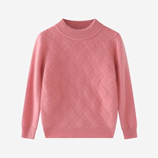 高品质儿童羊绒衫纯色柔软男女通用舒适保暖经典设计春秋冬，童装儿童羊绒衫，跳跳羊儿童羊绒衫