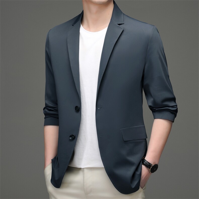 2023年春款男士上衣无缝单件西服P205,男装西服,电商D223-1