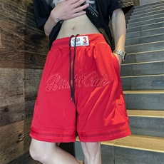 夏美式潮牌刺绣运动透气篮球短裤五分裤男宽松休闲裤K6461-P41，男装牛仔裤，星座412-3