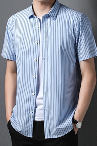 F-PD2211男式2023年夏季新款衬衫男短袖休闲衬衣P66图片