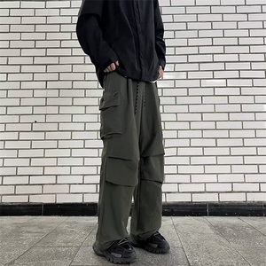 美式冲锋裤男款秋季户外潮牌机能宽松休闲抽绳束脚降落伞兵登山裤图片