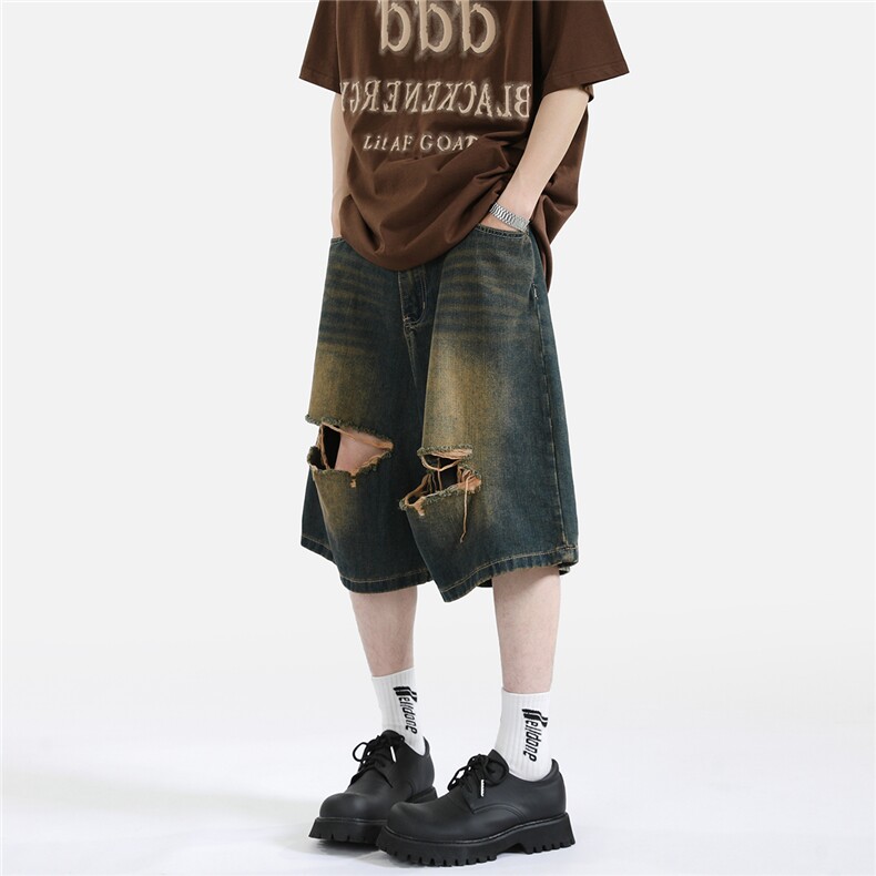 xz905-2-Z040#P45牛仔短裤,男装牛仔裤,星座905-2