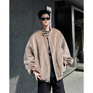 春秋痞帅外套男ins高街潮牌港风韩版潮流宽松夹克JK09346-P83图片