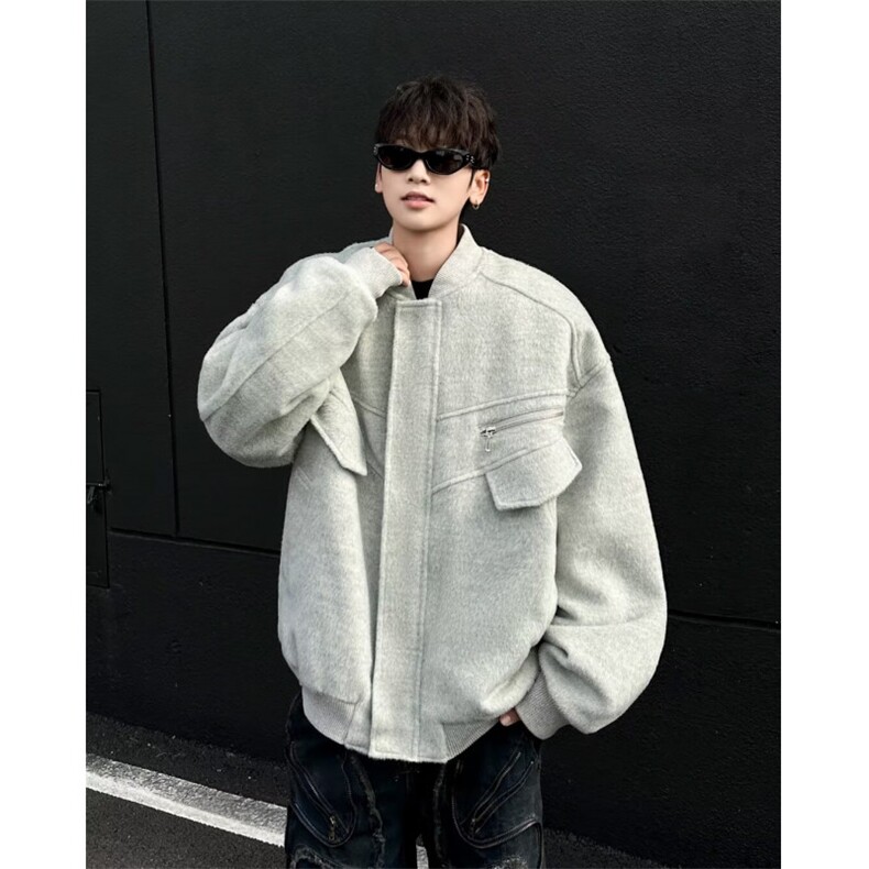 WT933-24新款秋冬季垫肩基础款痞帅高级感简约夹克-网络图,男装夹克,星座1002-2