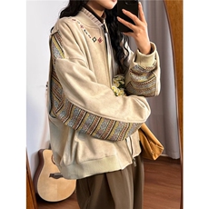 小个子休闲短外套女2025春秋翻领气质减龄夹克高级感宽松洋气上衣，男装夹克，星座506A