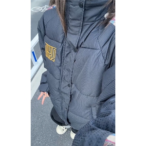 特批70  冬季小熊刺绣印花宽松加厚连帽保暖校园情侣外套MY0069图片
