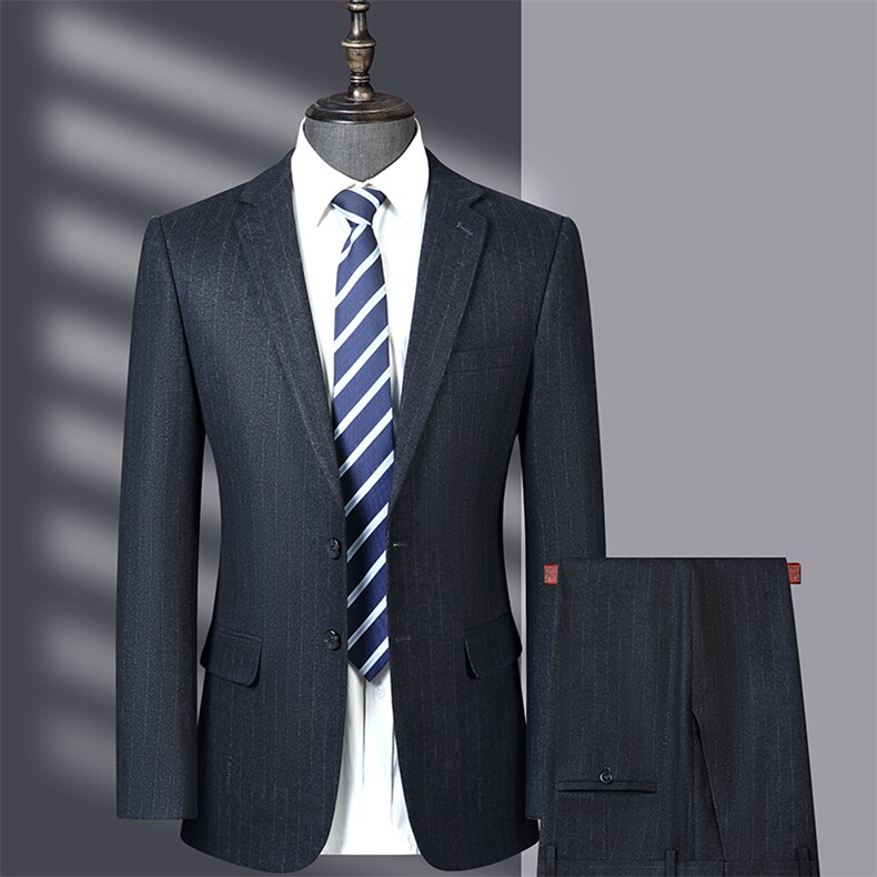男士2023年春季西服礼服西装修身商务休闲男装西装套装,男装西服套装,电商B360