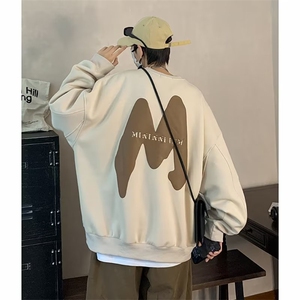 纯色卫衣外套男春秋季圆领休闲长袖衣服W5061P36图片