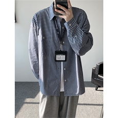 蓝白格纹