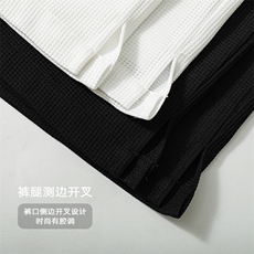 2023夏新款华夫格字母钢印休闲裤男透气抽绳五分短裤DK28859-P35，男装休闲裤，电商A082
