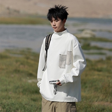 秋冬德绒卫衣男潮流卫衣高领口袋青少年上衣WY735-P33，男装卫衣，星座210-1