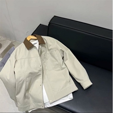 新款现货纯棉夹克男翻领撞色上衣外套A157B-J2520-特P85，男装夹克，电商A157B