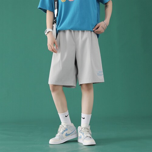 男士宽松运动五分裤韩版潮流2023夏新款DK518-特批16，女装休闲裤，星座718-1