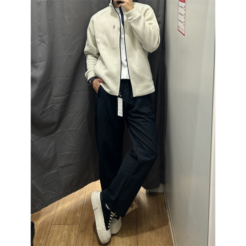 现货网图羊羔绒立领开衫夹克卫衣外套保暖WT37特P75,男装夹克,电商C310