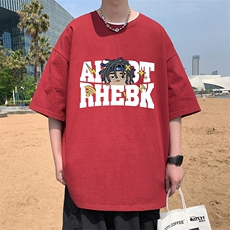 wassuphappy短袖T恤男夏季2025新款宽松上衣ins潮牌纯棉半袖体恤，男装T恤，星座304A-1
