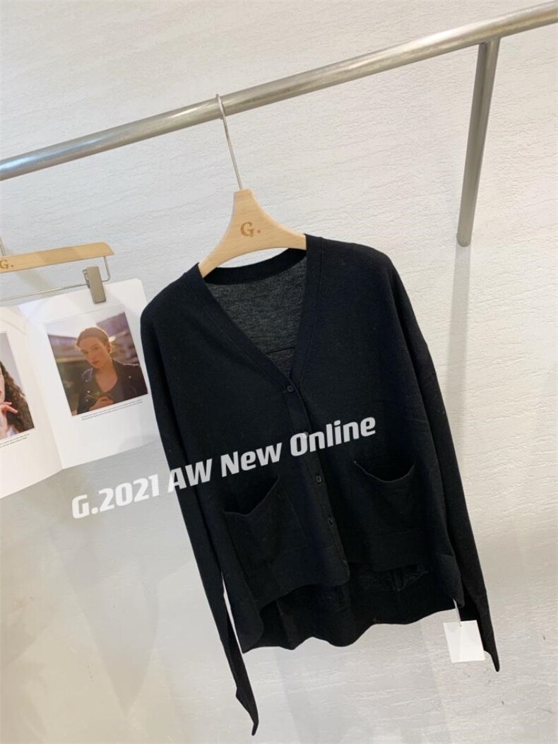 超细羊毛针织开衫，其它，G