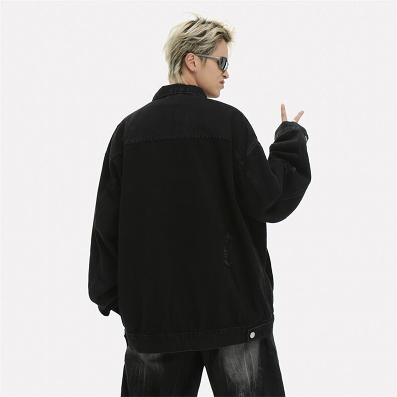 美式复古牛仔衣外套男秋冬褂子痞帅高级感XZ201-WT003P75,男装工装外套,星座201