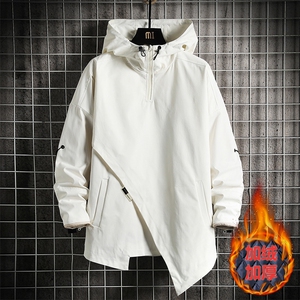 7XL~M 2023冬季新款加绒加厚连帽棉衣棉袄冲锋衣加肥加大码控118图片