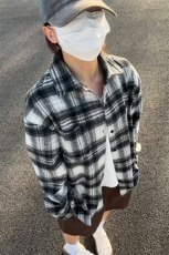380G磨毛秋冬新款格纹翻领衬衫加厚磨毛格子外套CS315-P45，男装衬衫，星座301C-5