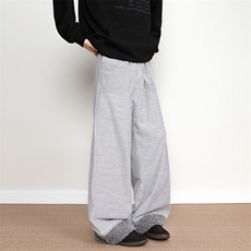8XL-M加厚羊羔毛棉裤特大码宽松休闲裤保暖直筒阔腿裤KZ1939/P68，男装休闲裤，电商B238