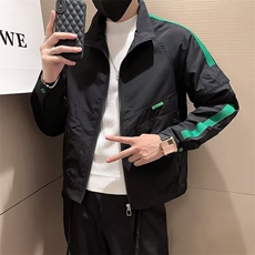 男士外套春秋款痞帅撞色夹克衫男休闲短款上衣痞帅褂子J8022，男装夹克，星座1116A（原606A-3）