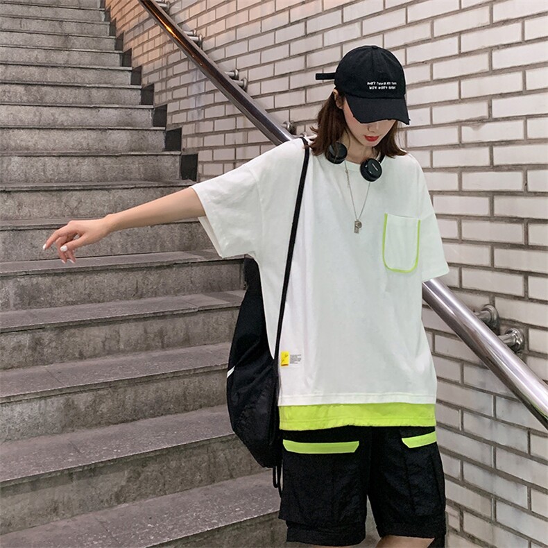 （T恤发35）套装男ins潮T恤短裤夏季休闲运动两件套宽松TZ202/P85,男装T恤,星座1506-1