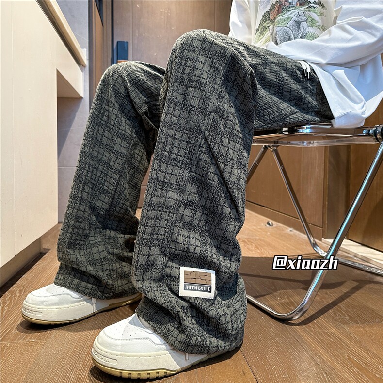 XZ616秋季新款灯芯绒满印双褶订标休闲长裤TY1069P55控68,男装休闲裤,星座512A（原616）