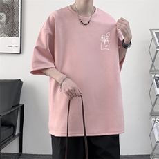 麂皮绒短袖t恤男大码半袖男JD82430-P25，男装T恤，电商A040