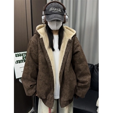 网图PU皮座山雕男女加绒保暖防兔毛棉衣外套M2566-特P90，男装棉衣，星座1213