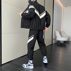 秋季新款两件套装男潮牌休闲运动衣服一套潮流韩版TZ0502-P110，男装休闲套装，星座308B-2