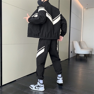 秋季新款两件套装男潮牌休闲运动衣服一套潮流韩版TZ0502-P110图片