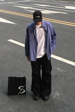 特P50无差价新款秋季时尚格子长袖衬衫-HS2318男模外景，男装衬衫，电商A003