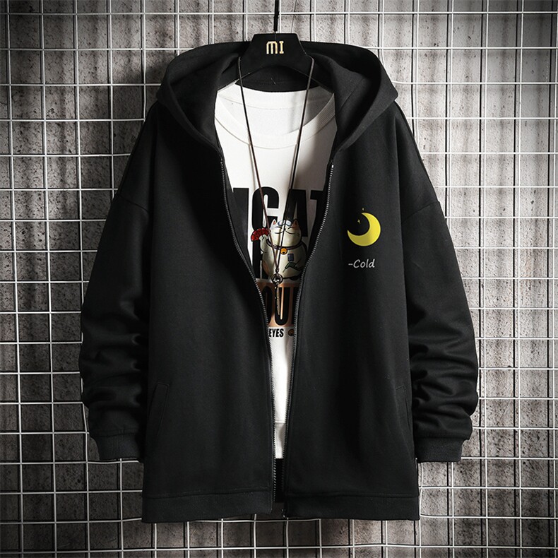KS21047-P38加绒款-P43连帽开衫卫衣男运动外套大码班服网格,男装卫衣,电商A040A