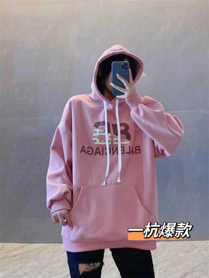 欧版银狐绒卫衣百搭款，女装卫衣/绒衫，一杭