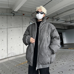 皮棉服冬季宽松港风棉衣立领冬装棉袄外套男MY2413-特100控168图片