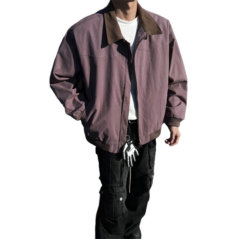 美式工装夹克水洗帆布翻领外套男xh90-特p80,男装夹克,电商B367