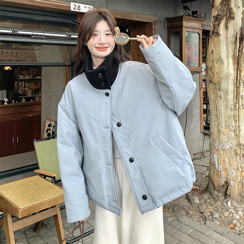 新款现货主推立领羽绒服9951-P235-K358,女装羽绒服,2C129