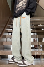 抖音品质休闲牛仔裤男贴标牛仔裤vibe高街裤子B315-K5550-P45控58，男装牛仔裤，电商B315