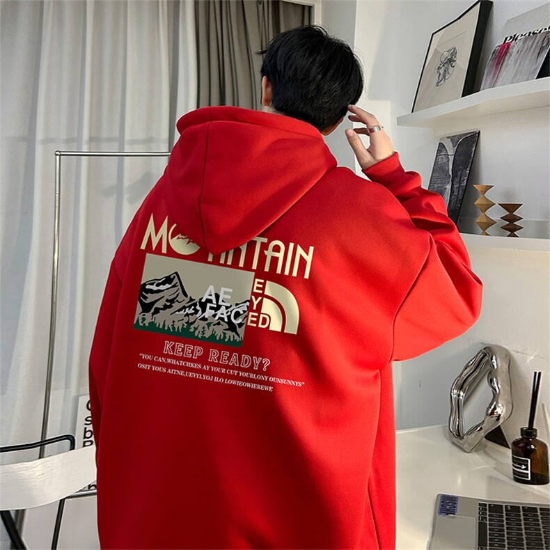 抖音得物供货可提供视频秋冬重磅美式宽松连帽卫衣DL1997,男装卫衣,电商A486