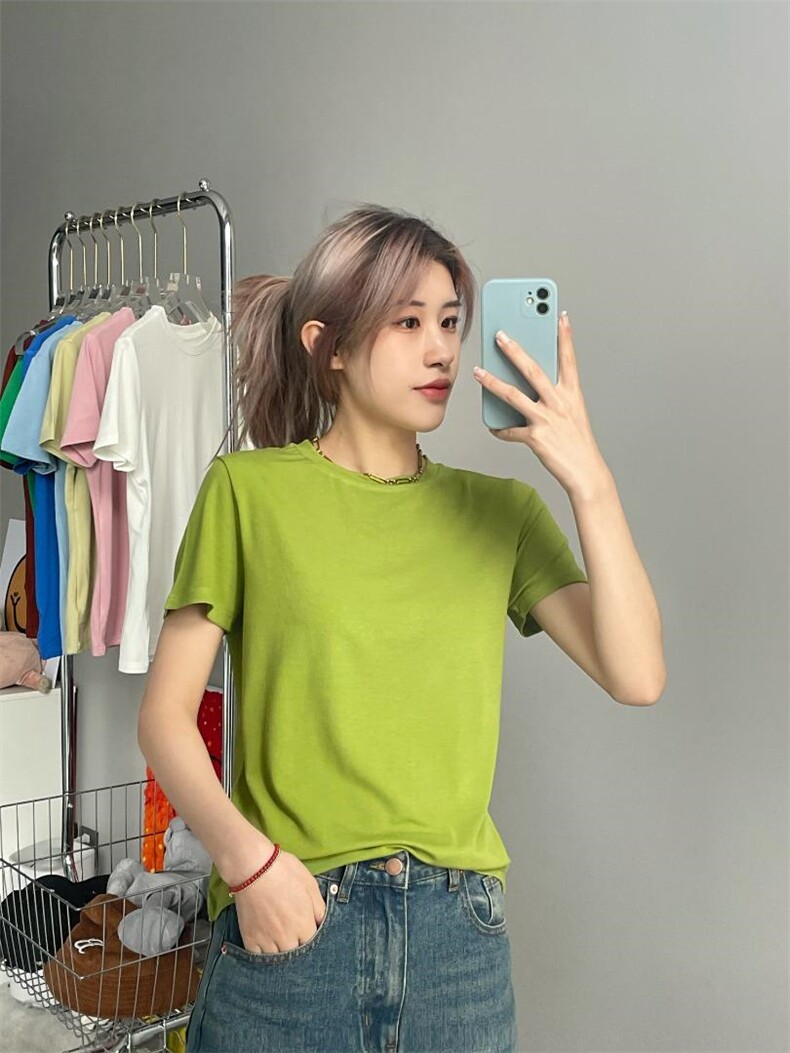 夏季新款9色打底短袖t恤，其它，陶子频道