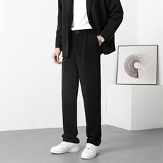 加绒加厚休闲长裤男秋冬季大码西装裤子217-2-HK2358-P45加绒55，男装西服套装，星座217-2