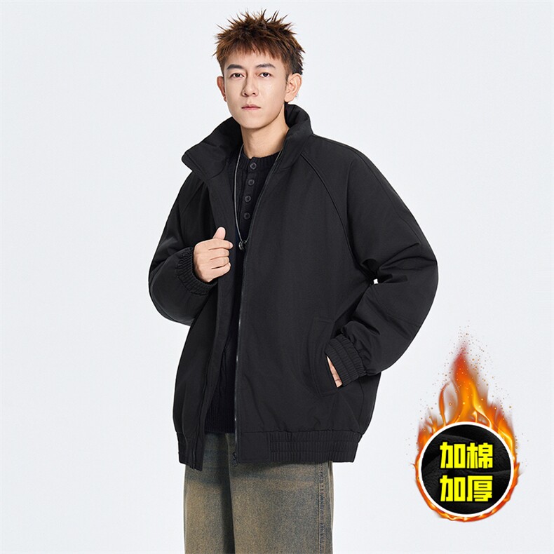 现货美式高街休闲棉衣夹克三防立领纯色户外工装加厚棉服外套，男装夹克，电商A486