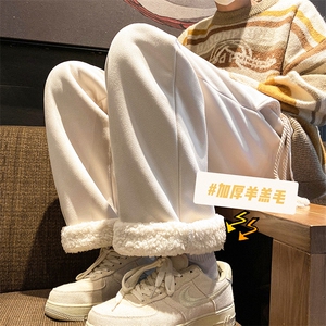 羊羔毛重磅裤子麂皮绒加绒加厚抖音品质休闲裤K5425-b315-P65控78图片