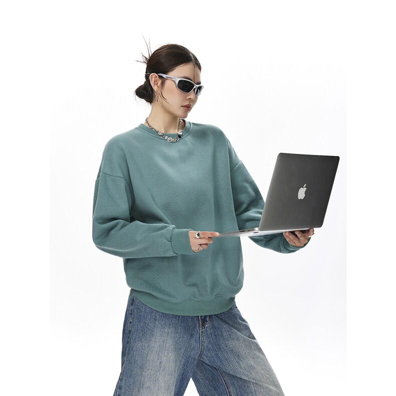 市场无对手支持退换抖音得物品质360克华棉圆领卫衣WY78067特P20，男装卫衣，星座227-7